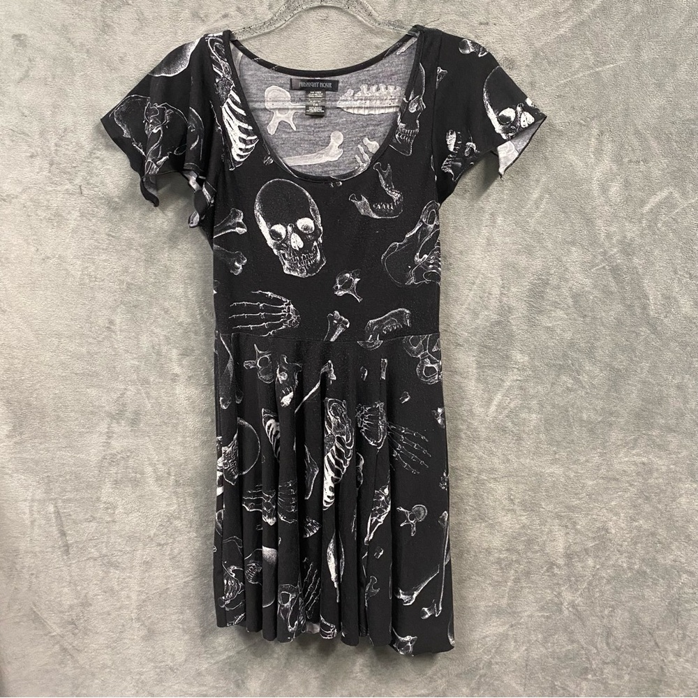 Midnight Hour Skull and Bones dress Made in the USA Skeleton Hands
